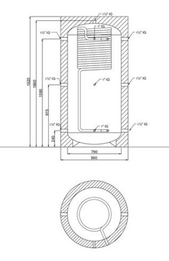 BULG Hygienespeicher 800 Liter