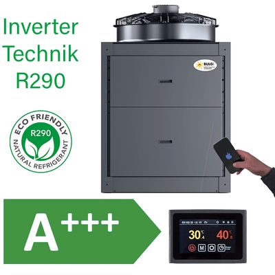 BULG Luft-/Wasser Mono Pro Inverter Wärmepumpe | 50 KW | R290 | Wifi | Bafa/KFW