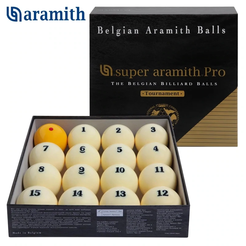 Pyramid Billiard Balls ‘ARAMITH SUPER PRO-CUP TOURNAMENT’