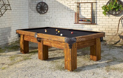 Rustic 'Ranch' Log Pool Table
