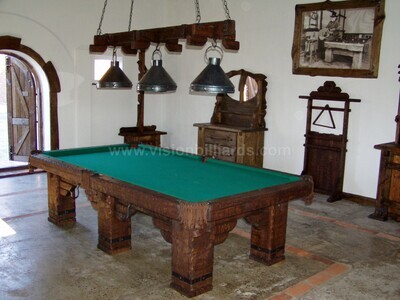 Rustic 'Wild West' Log Pool Table – Store – Vision Billiards