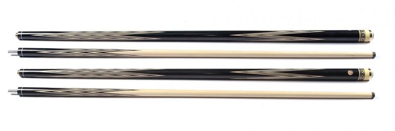 Billiard Cue '4-Crown' splice style  Black Hornbeam