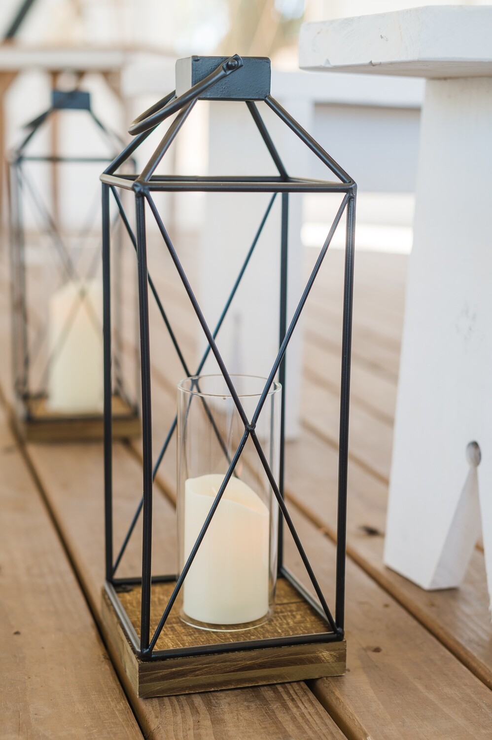 Black Wire Metal Lantern