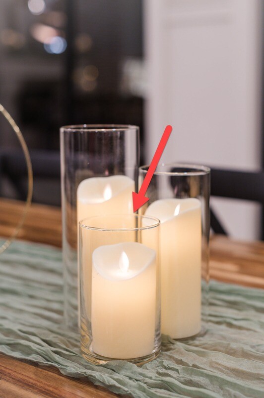 6&quot; Short Hurricane Glass Candle Holder