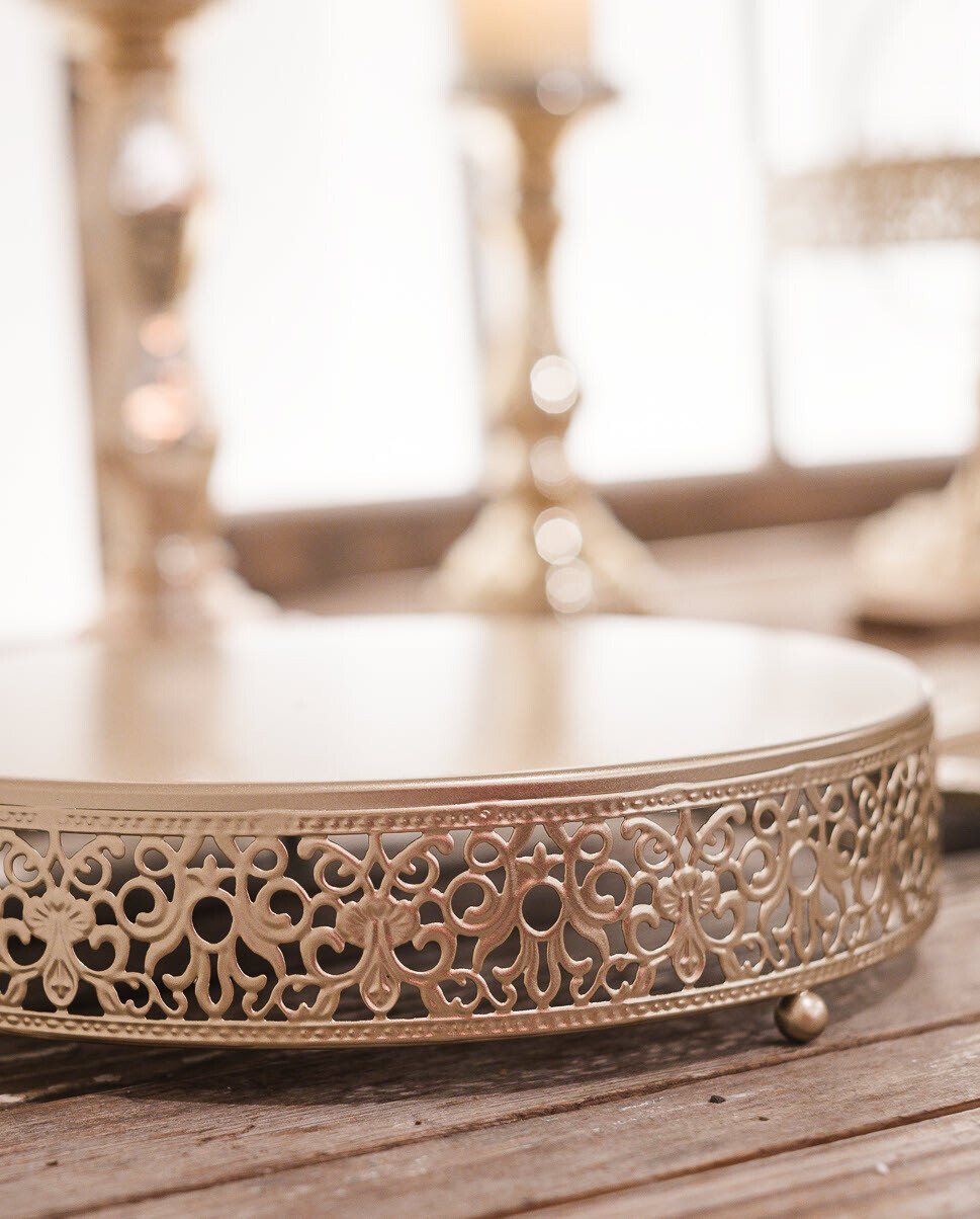 Gold 12&quot; Cake Stand
