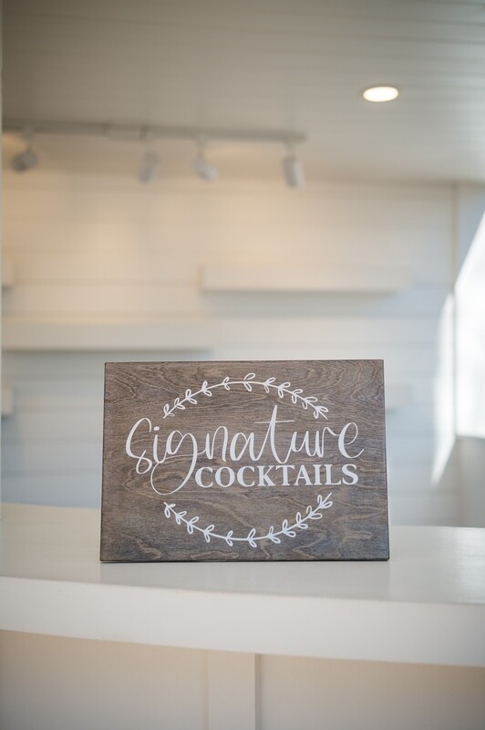Signature Cocktails Sign
