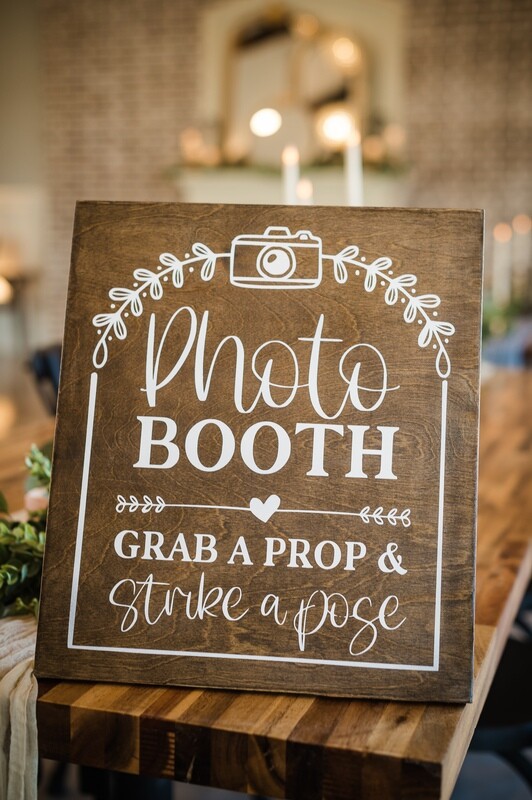 Photo Booth Wood Sign