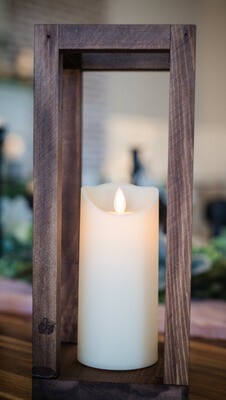 Wooden Lantern 12&quot; Tall