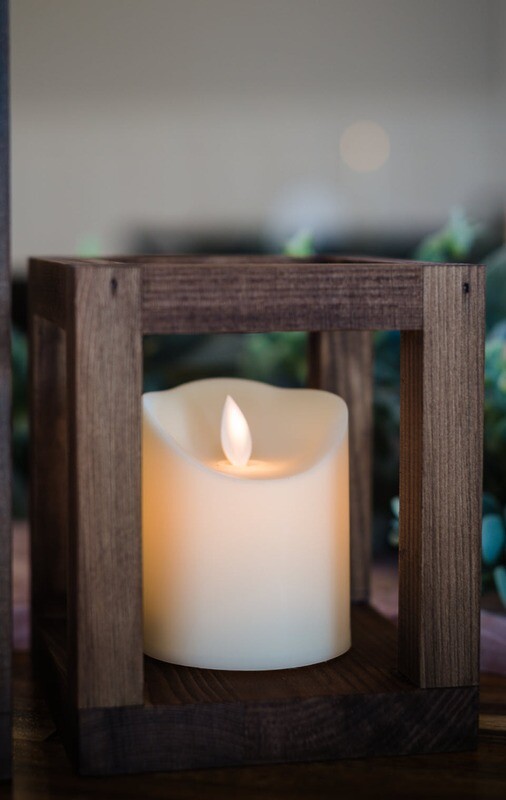 Wooden Lantern 6&quot; Tall