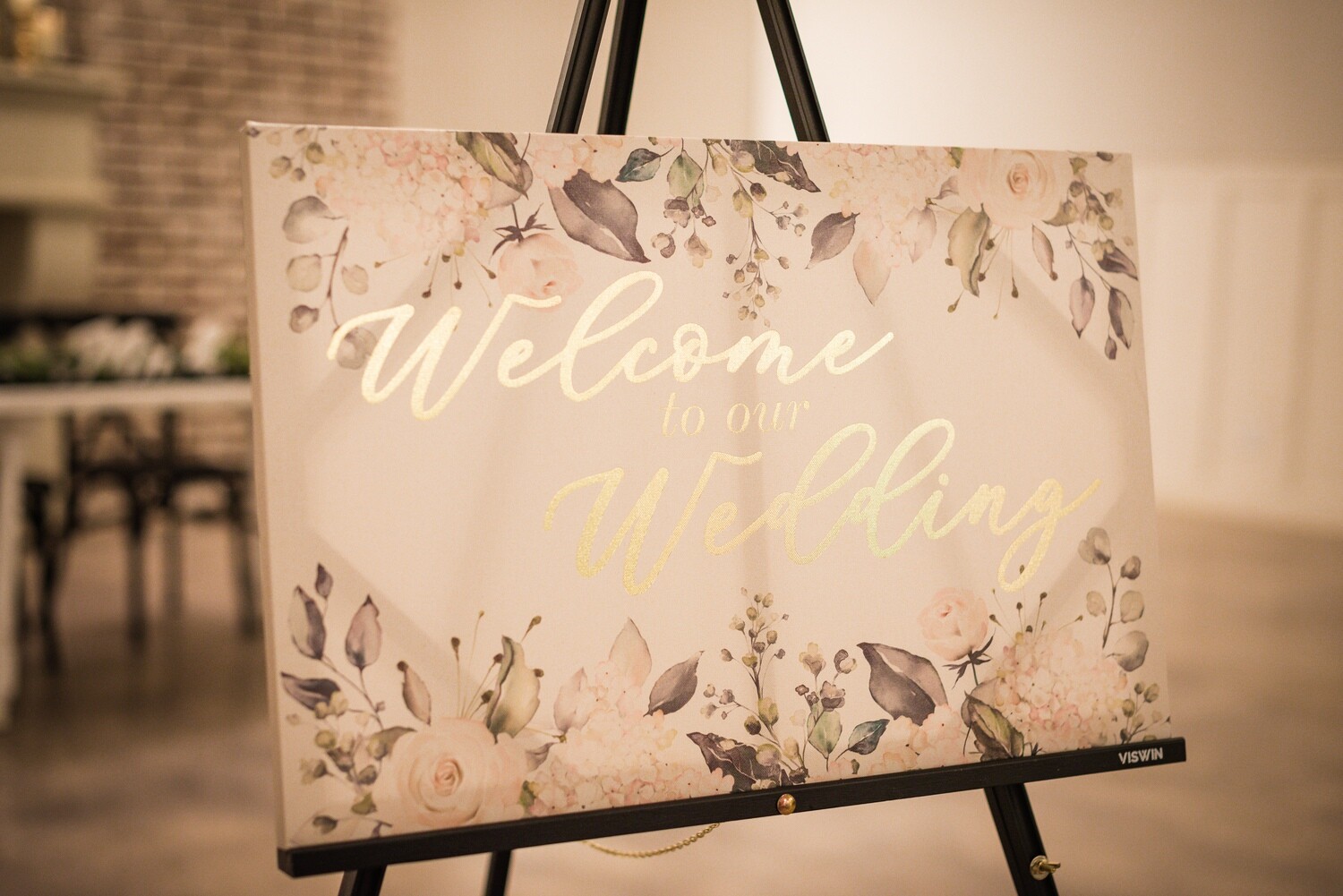 Welcome to Our Wedding Floral Sign