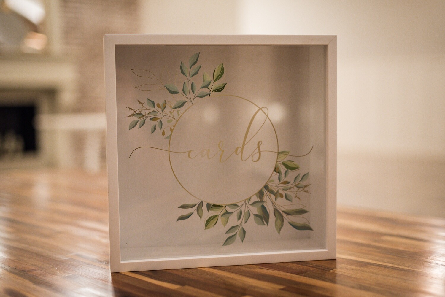 White Square Card Box