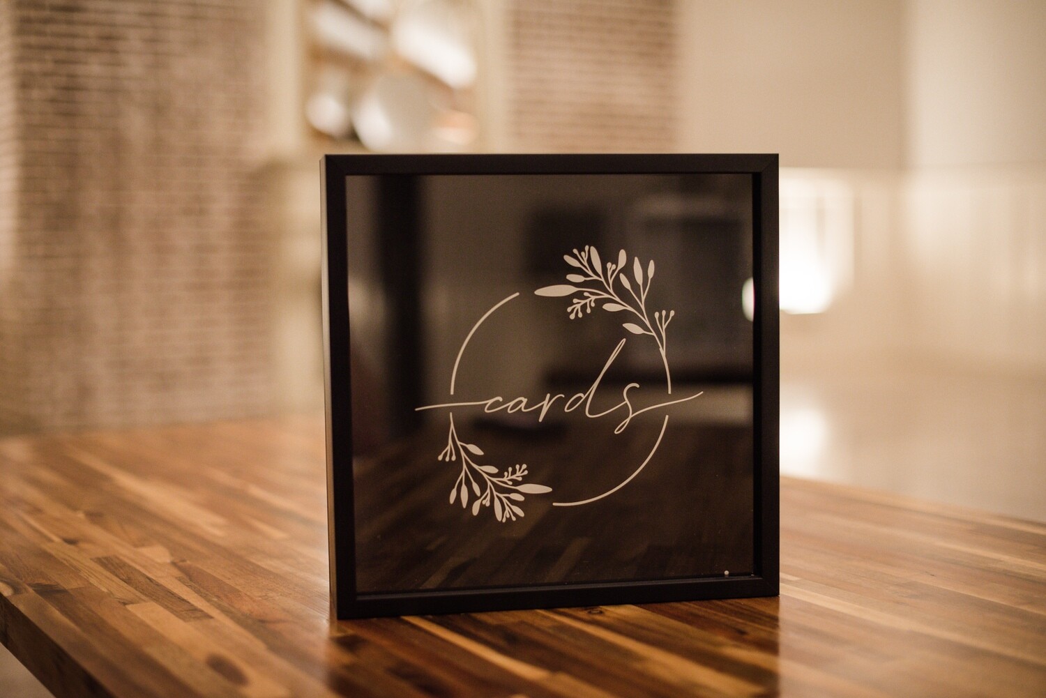 Black Square Card Box