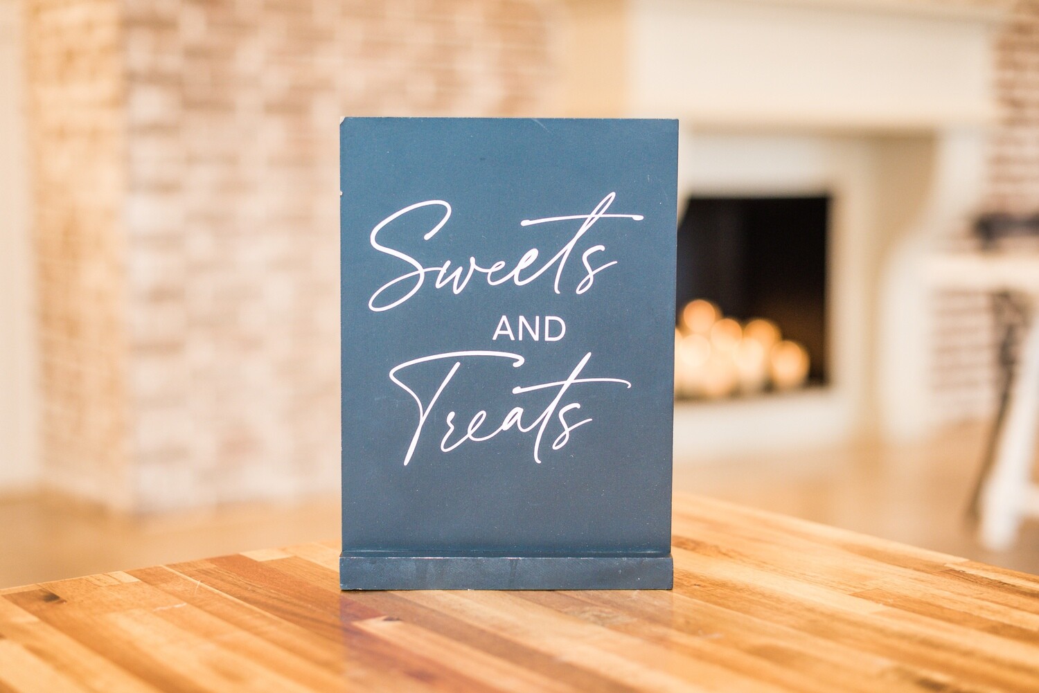 Black Sweets and Treats Sign