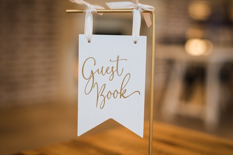 Small Guest Book Hanging Sign