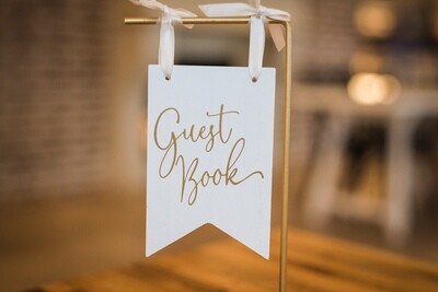 Small Guest Book Hanging Sign