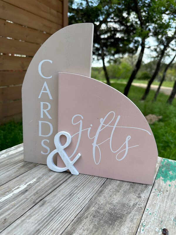 Blush Cards And Gifts Sign