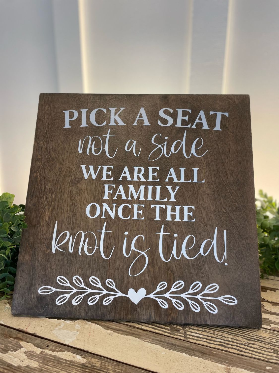 Pick a Seat Sign