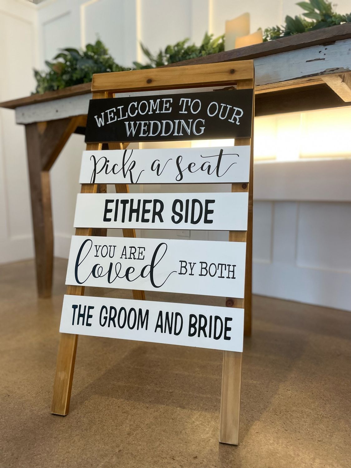 Welcome To Our Wedding Sign