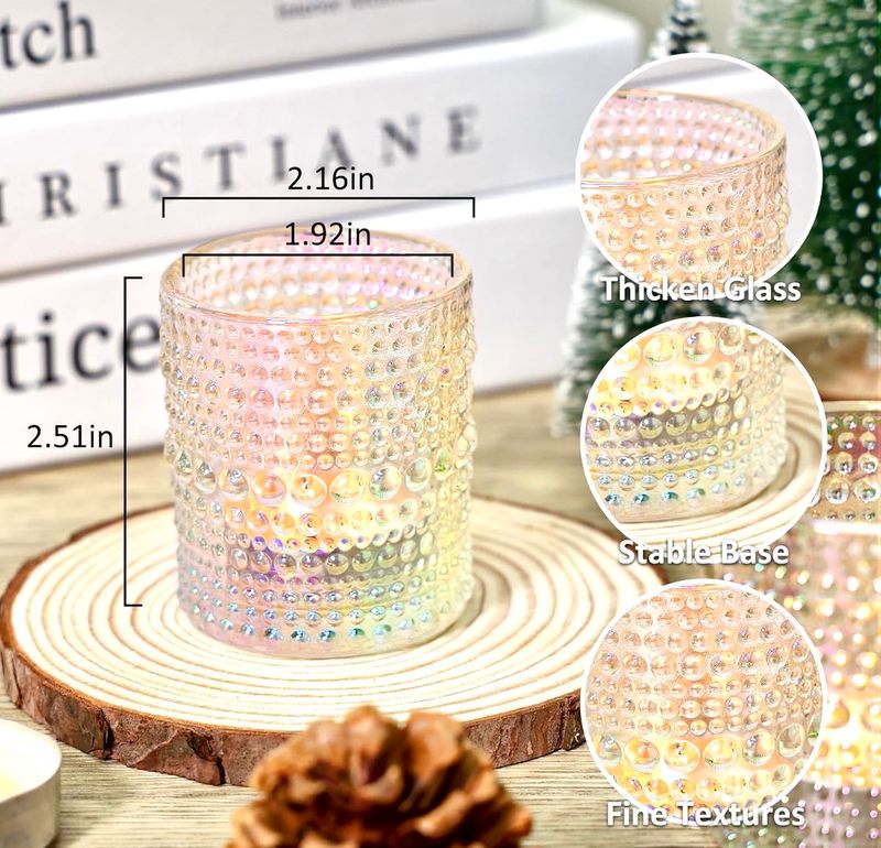 Iridescent Votive Candle Holder
