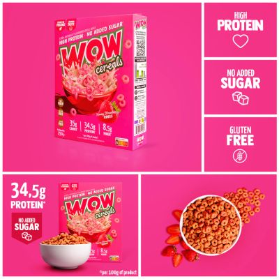 WOW CEREALS YUMMY STRAWBERRY RINGS