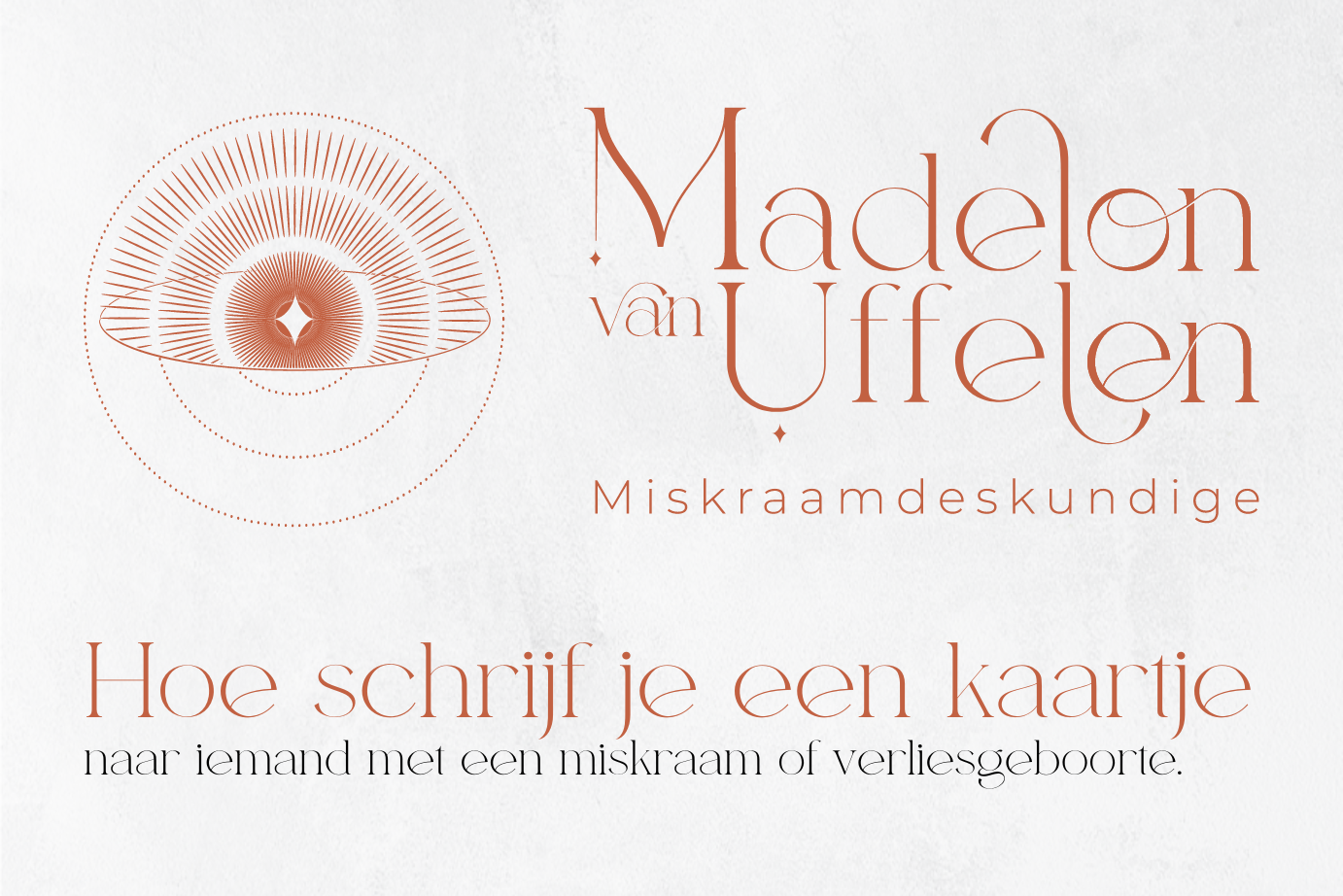E-book: Hoe schrijf je een kaartje naar iemand met een miskraam?