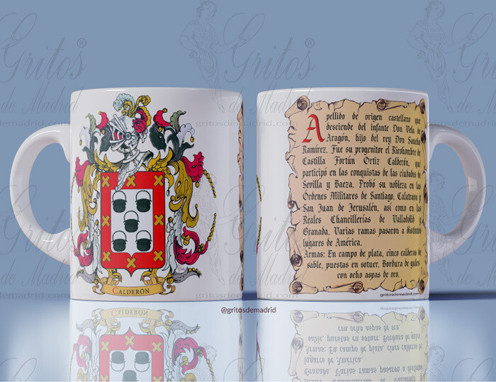 TAZA HERÁLDICA 1 ESCUDO