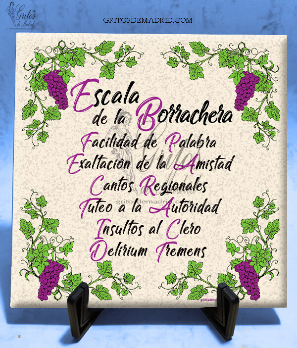 AZULEJO ESCALA DE LA BORRACHERA