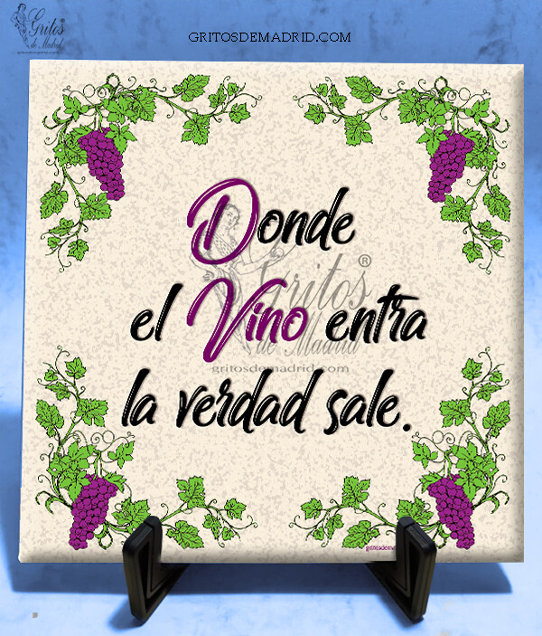AZULEJO DONDE EL VINO ENTRA