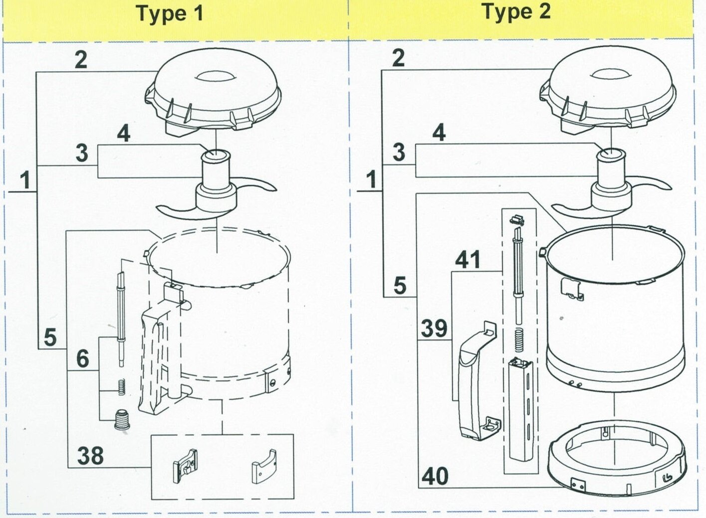 R301 Complete cutter/bowl assembly