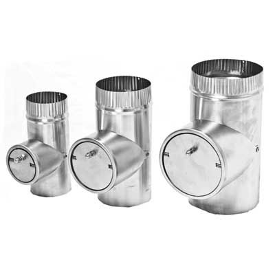 4X7 S/S PIPE C/W DAMPR