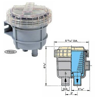 Vetus 3/4" Type 330 Strainer, 13 gpm,