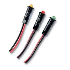 IND LIGHT GREEN LED 11/64"12V (8172)