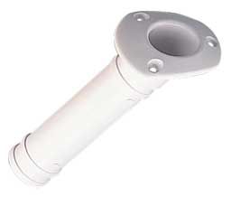 ABS FLUSH MT.ROD HOLDER-WHITE (325161-1)