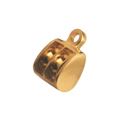 BLOCK Double 500LBS W.L., Polished Brass (CH9011)