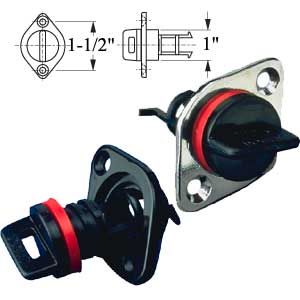 PLUG DRAIN 1", Material: Chrome