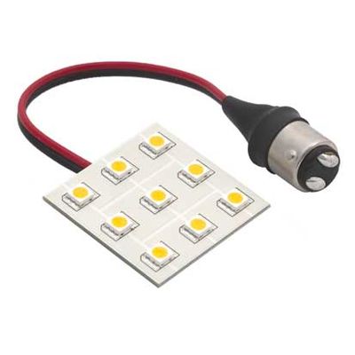 BA15D 10-30V Warm White 9LED (LLB-269W-21-00 )
