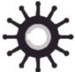 P IMPELLER KIT W/GASKETS (09000K-SHW)