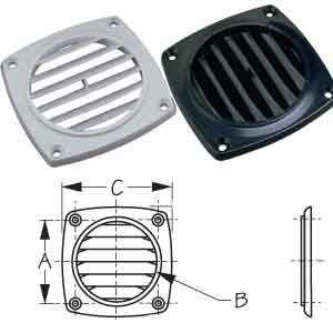 SEADOG ABS WHITE FLUSH VENT 337416-1
