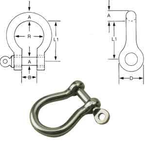 CRUISER 1/2" 316 SS ANC.SHKLE SCW PIN 300087