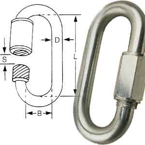 5/16" 316 S/S QUICK LINK