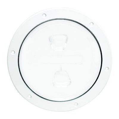 Screw Out Deck Plate With Standard Trim Ring, Smooth Center (DP80W) Screw Out Deck Plate With Standard Trim Ring, Smooth Center (DP80W)