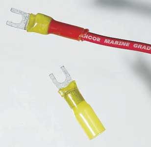 16-14 #8 Heatshrink Flanged Spade (314225) (25pk)