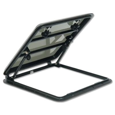 BOMAR SILVER POWDER COATED HATCH C139LAR-IO-S