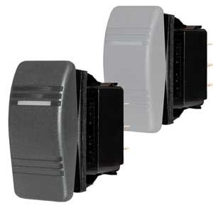 BLUE SEA SWITCH CON BSS8286 DPDT ON-OFF-ON BLACK BLUE SEA SWITCH CON BSS8286 DPDT ON-OFF-ON BLACK