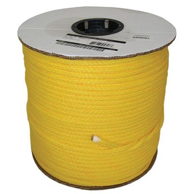 BRIDGE 3/8"YELLOW HOLLOW BRAID POLY HB-Y-3/8