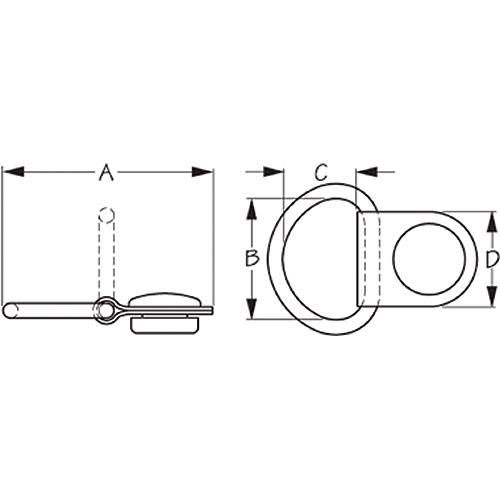 CANVAS SNAP W/D-RING 2/PK