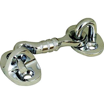 CHROME BRASS DOOR HOOK - 3 INC CHROME BRASS DOOR HOOK - 3 INC