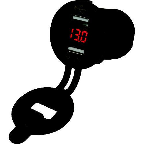 DBL USB SOCKET/VOLT-HIDN DSPLY