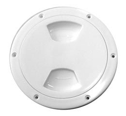 DECK PLATE WHITE 5 DECK PLATE WHITE 5", PLASTIC SCREW TYPE