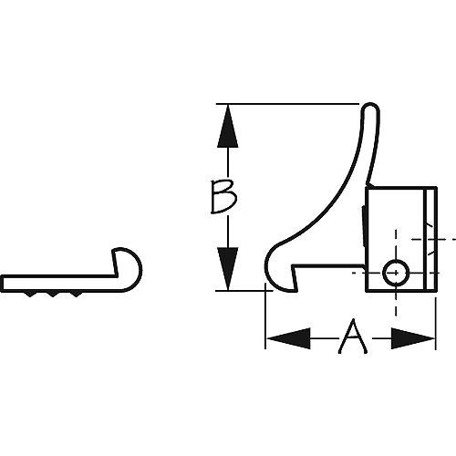 ELBOW CATCH BRASS ELBOW CATCH BRASS